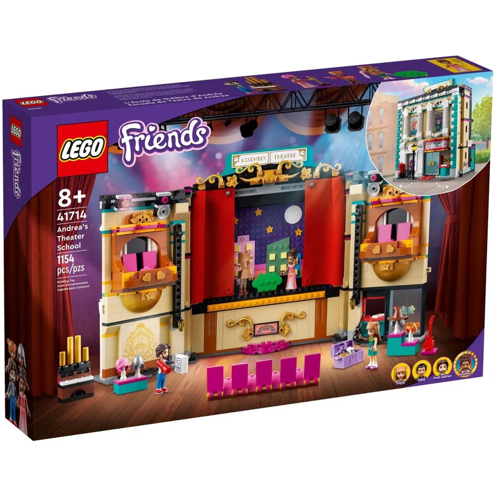 Отзывы о конструктор LEGO Friends Театральная школа Андреа, 1154 детали,  41714 - отзывы покупателей на Мегамаркет | конструкторы LEGO 41714 -  600008971408