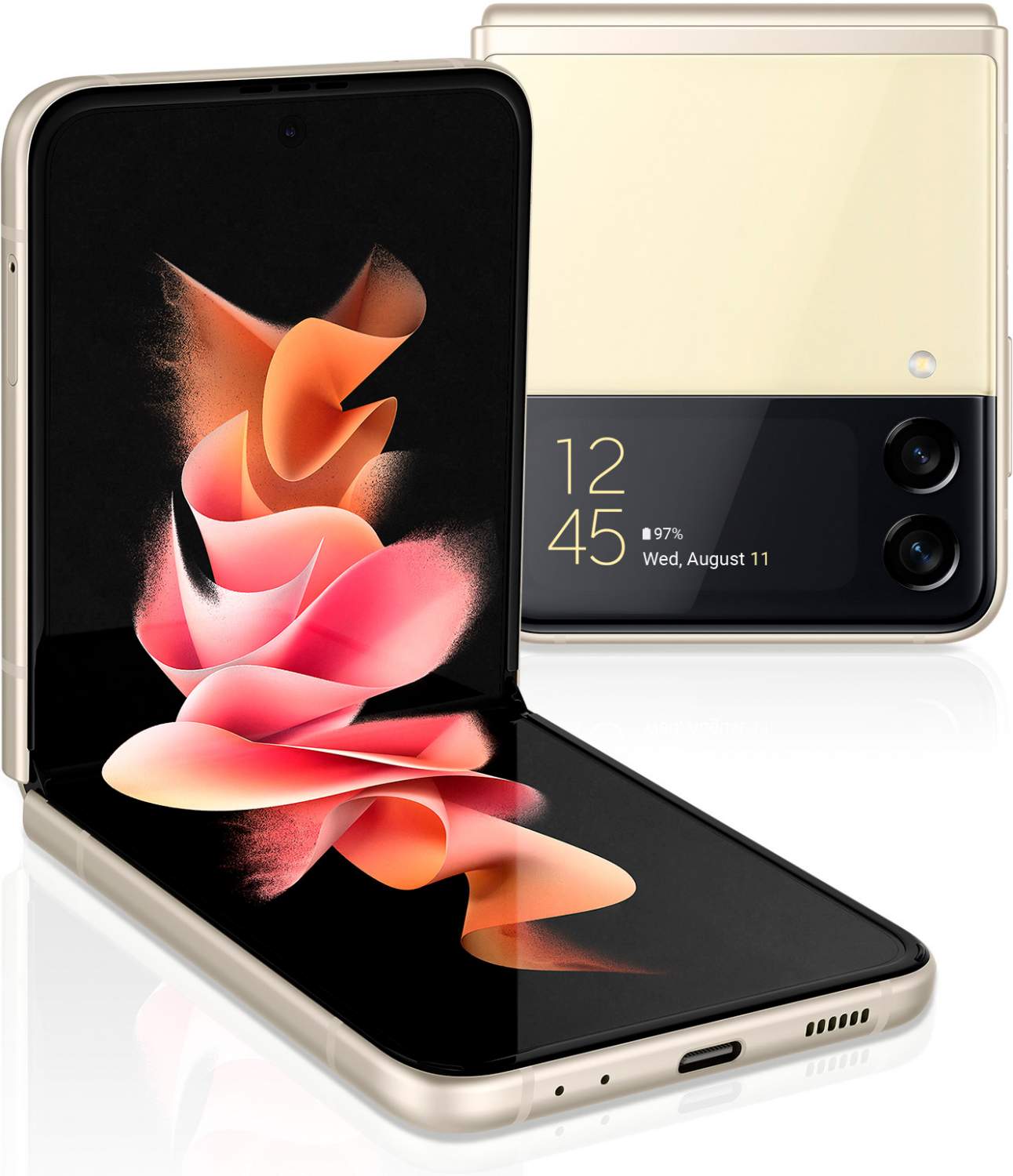 Смартфон Samsung Galaxy Z Flip 3 8/256GB Beige (SM-F711BZEESER), купить в  Москве, цены в интернет-магазинах на Мегамаркет