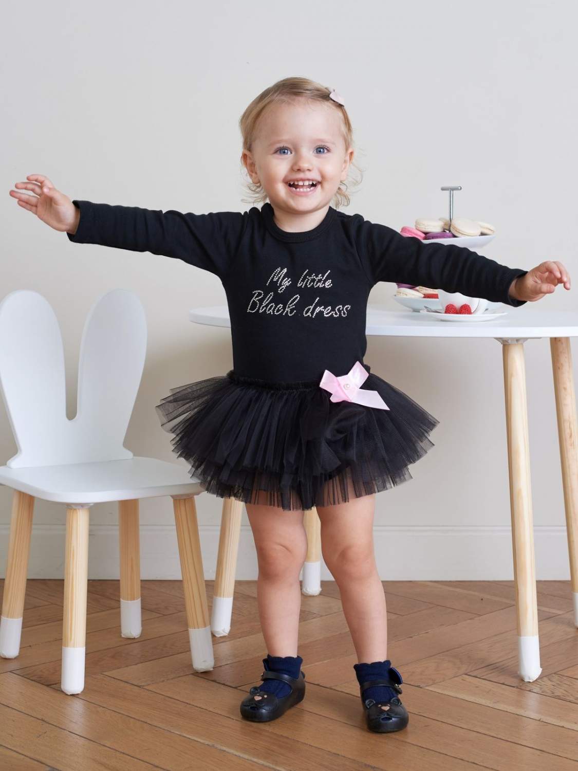 Купить боди детское Luxury Baby My little black dress, розовый; черный, 74,  цены на Мегамаркет | Артикул: 600009496822