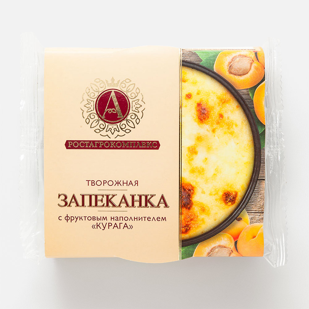 Творожная запеканка с курагой