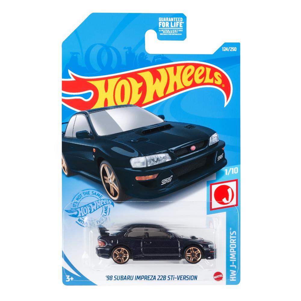 Машинка Hot Wheels коллекционная 98 SUBARU IMPREZA 22B Sti-VERSION черный  GTB01 – купить в Москве, цены в интернет-магазинах на Мегамаркет