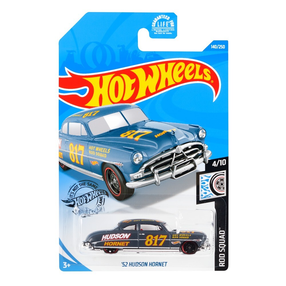 Машинка Hot Wheels коллекционная 52 HUDSON HORNET серый/желтый GHD25 –  купить в Москве, цены в интернет-магазинах на Мегамаркет