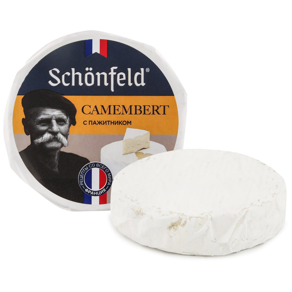 Сыр мягкий Schonfeld Camembert с белой плесенью и пажитником 45% 125 г -  отзывы покупателей на маркетплейсе Мегамаркет | Артикул: 100032478534