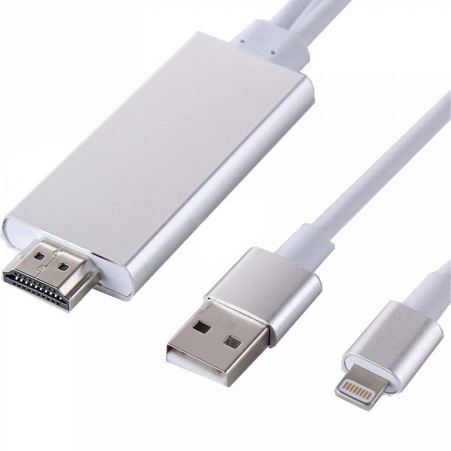 Кабель-адаптер Lightning USB-А to HDMI - отзывы покупателей на Мегамаркет