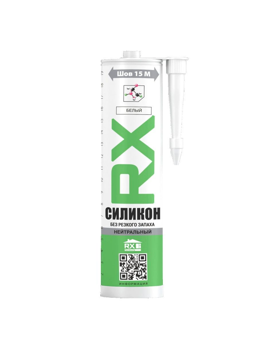 Герметик силиконовый Rx Formula нейтральный белый, 260 мл - купить в ...