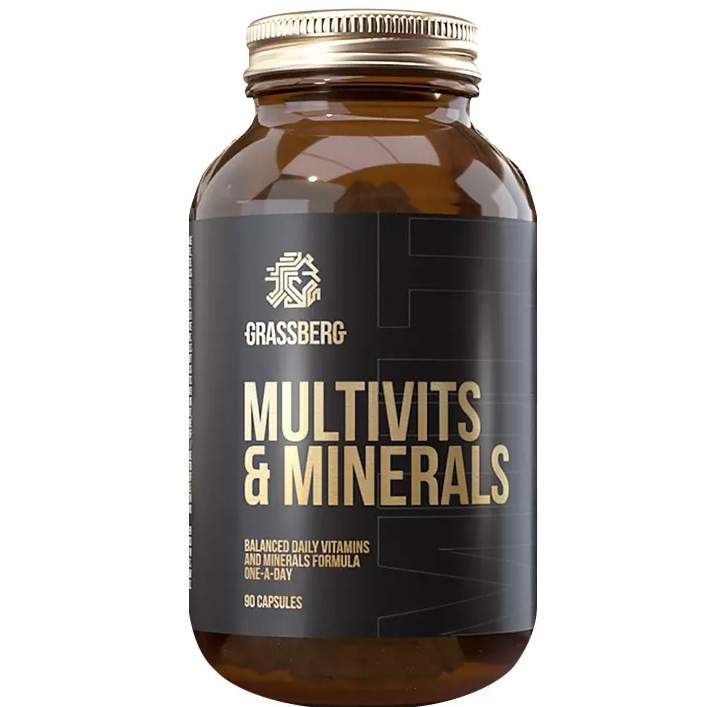 Витаминноминеральный комплекс Grassberg Multivits & Minerals 90 капсул