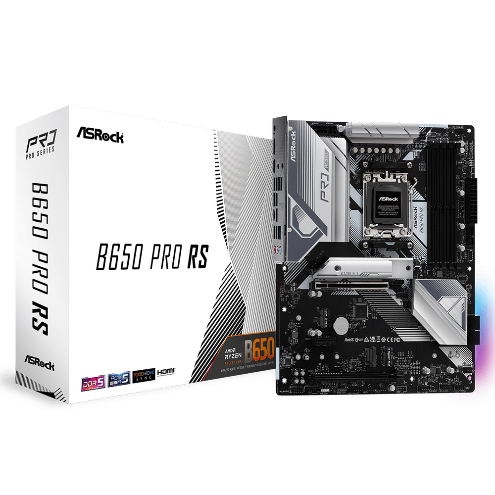 Материнская плата ASRock B650 Pro RS - отзывы покупателей на маркетплейсе  Мегамаркет | Артикул: 600009449678