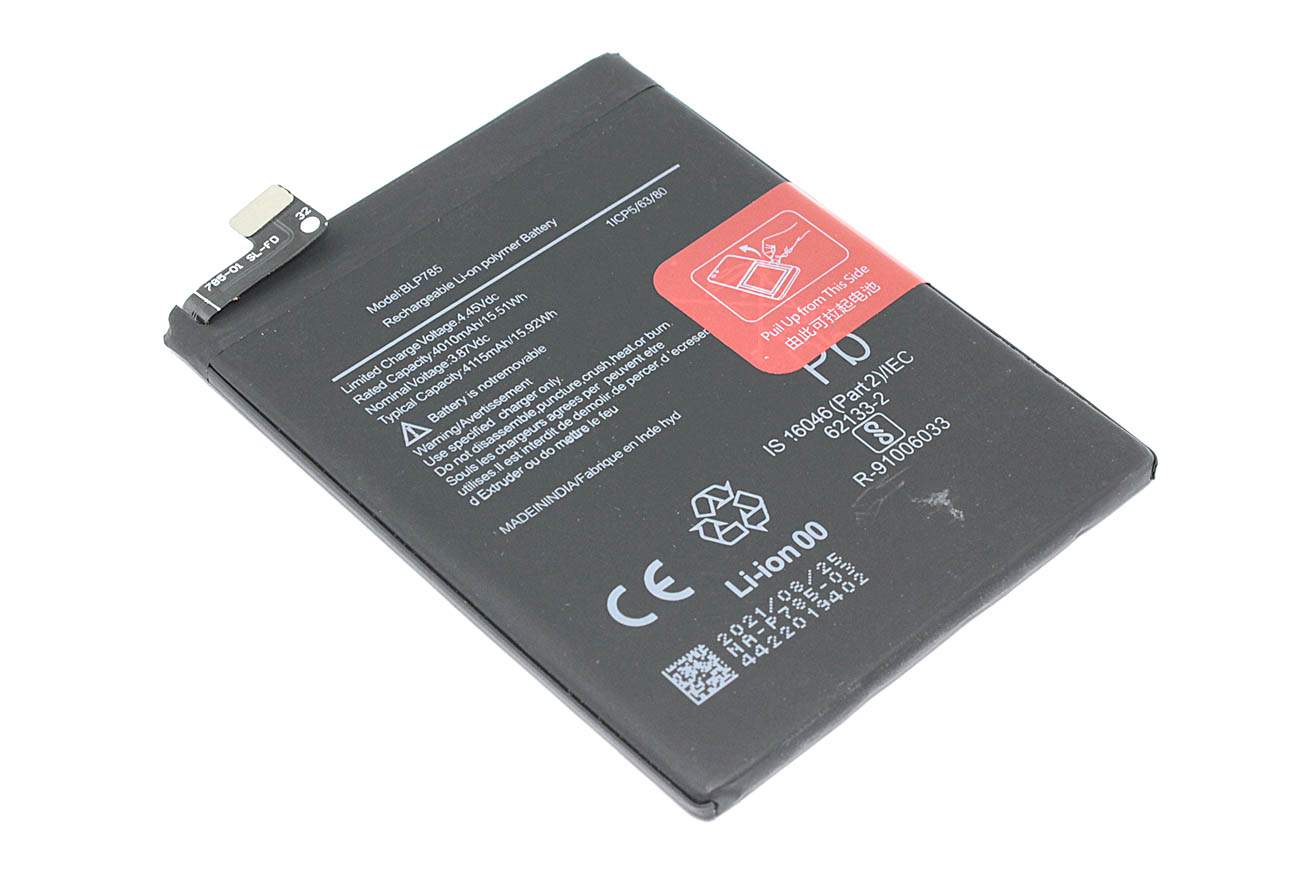 Аккумуляторная батарея для OnePlus Nord (BLP785) 3.87V 4115mAh Li-Pol,  купить в Москве, цены в интернет-магазинах на Мегамаркет