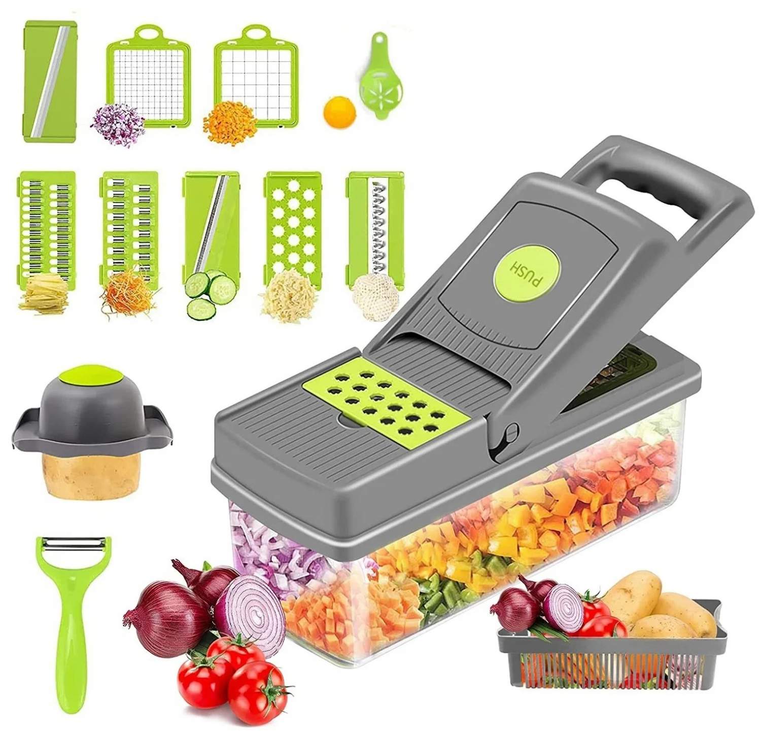 Овощерезка ручная, Veggie Slicer - отзывы покупателей на Мегамаркет |  600006430761