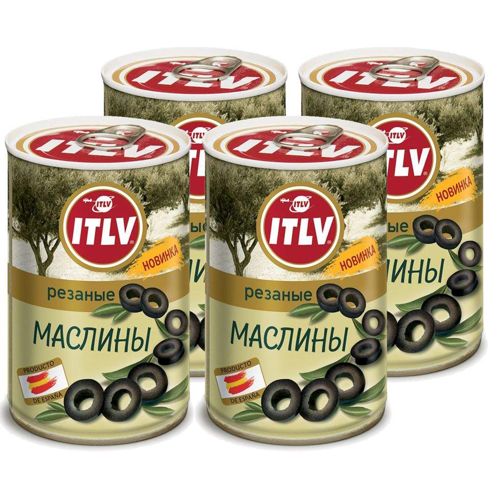 Купить маслины ITLV резаные, ж/б, 314 мл*4 шт, цены на Мегамаркет ...