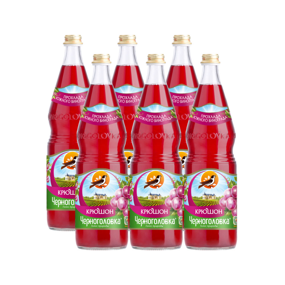 Лимонад Черноголовка Крюшон 6 шт по 1 л (стекло) – купить в Москве ...