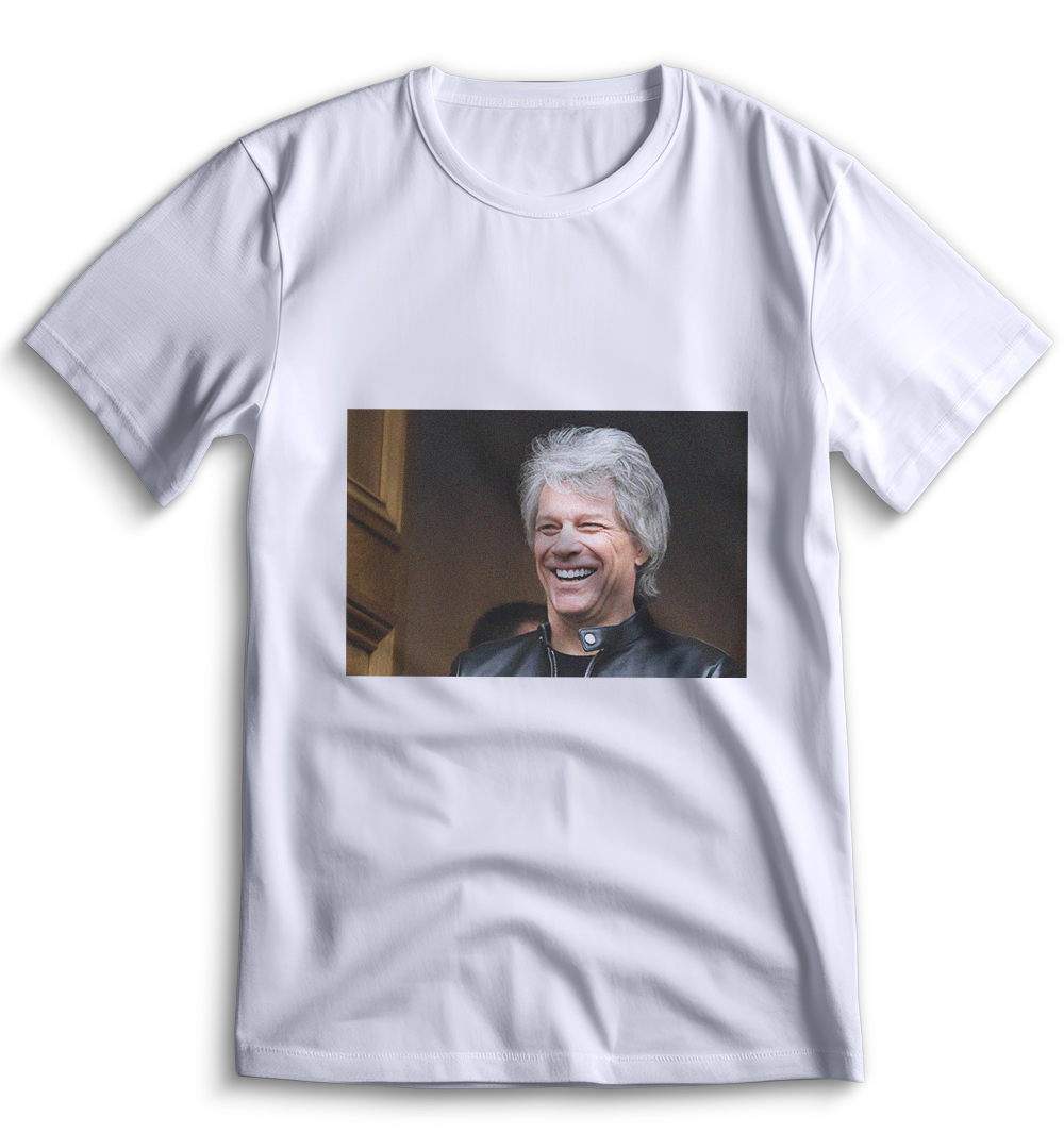 Футболка Top T-shirt Бон Джови Bon Jovi 0002 белая L - купить в Top  T-shirT, цена на Мегамаркет