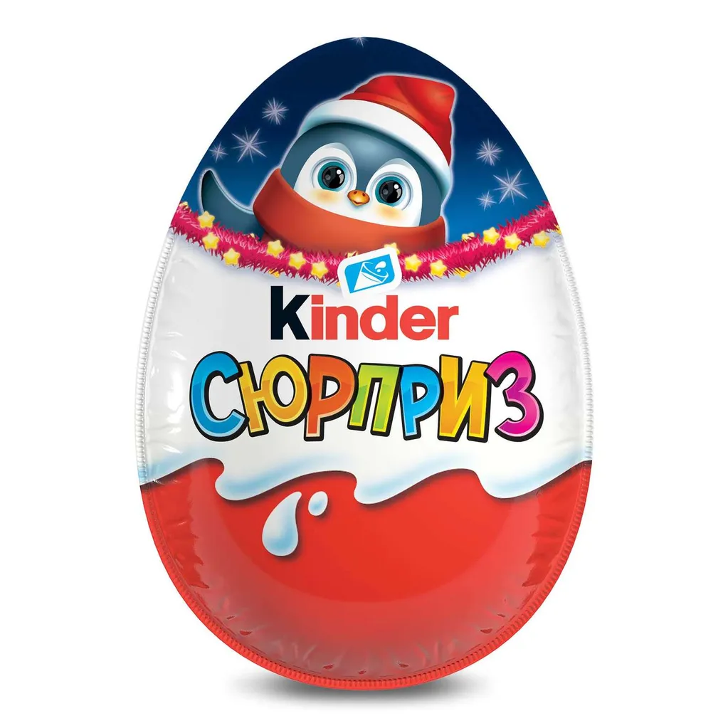 Купить яйцо шоколадное Kinder Surprise Собери коллекцию новогодних игрушек,  20 г, цены на Мегамаркет | Артикул: 100061851141