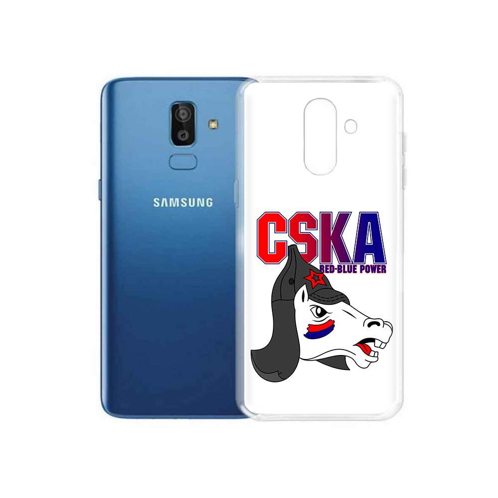 Чехол MyPads Tocco для Samsung Galaxy J8 ФК ЦСК лошадка россия  (PT226929.592.179), купить в Москве, цены в интернет-магазинах на Мегамаркет