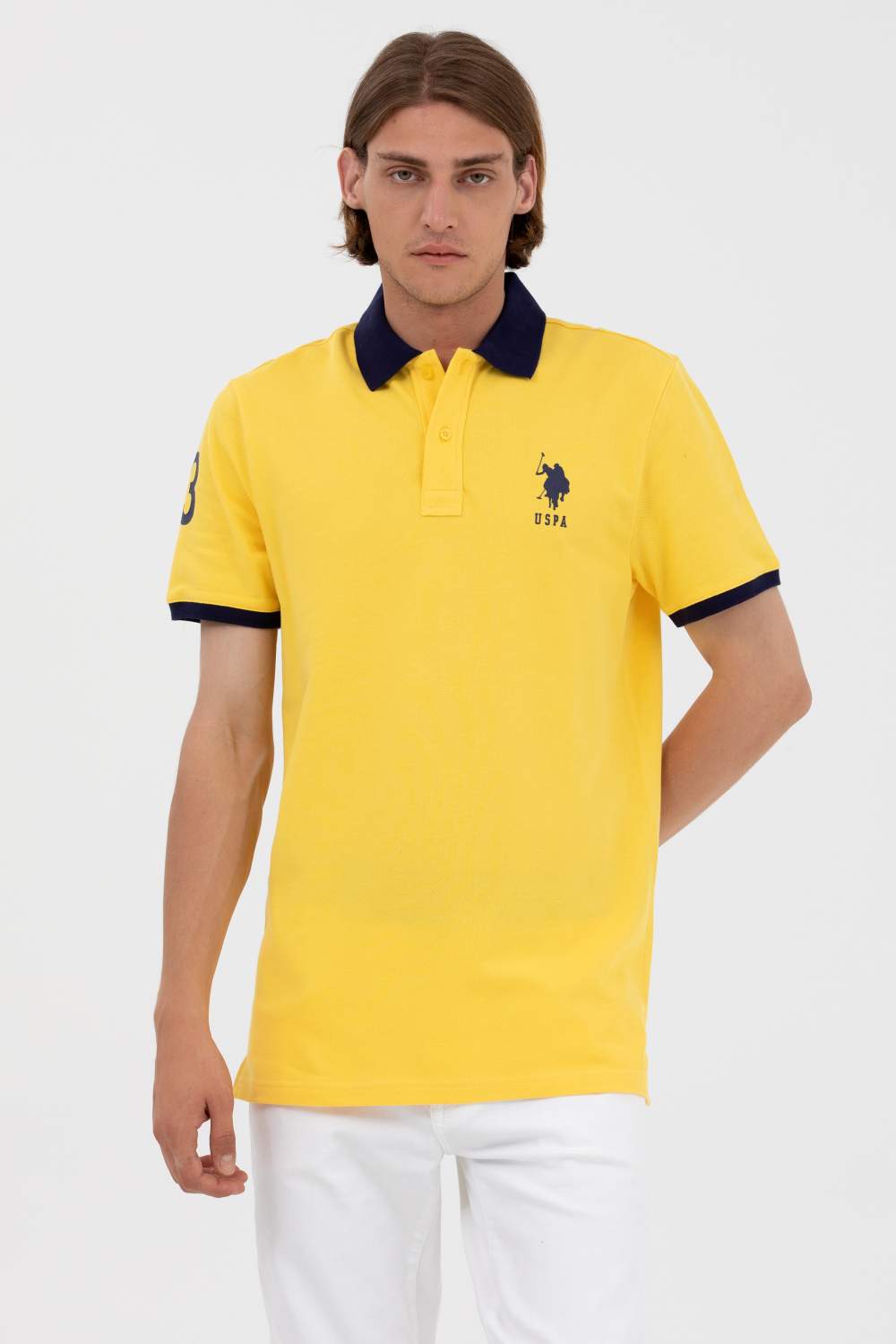 Футболка мужская U.S. POLO Assn. G081SZ011-000-1573758-T-TETUN желтая L -  купить в Москве, цены на Мегамаркет | 100053427766