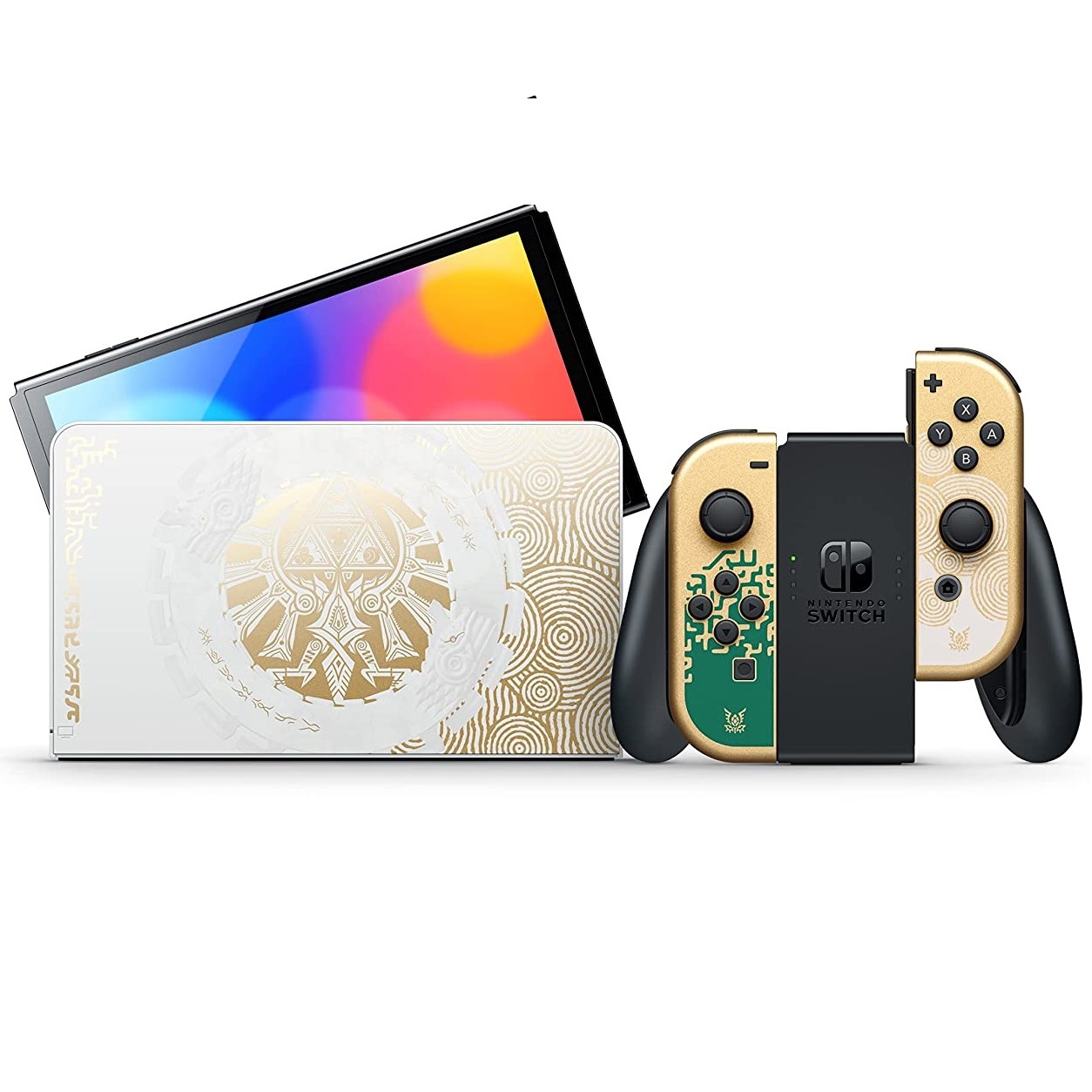 Игровая приставка Nintendo Switch OLED+The Legend of Zelda: Tears of the  Kingdom Edition, купить в Москве, цены в интернет-магазинах на Мегамаркет