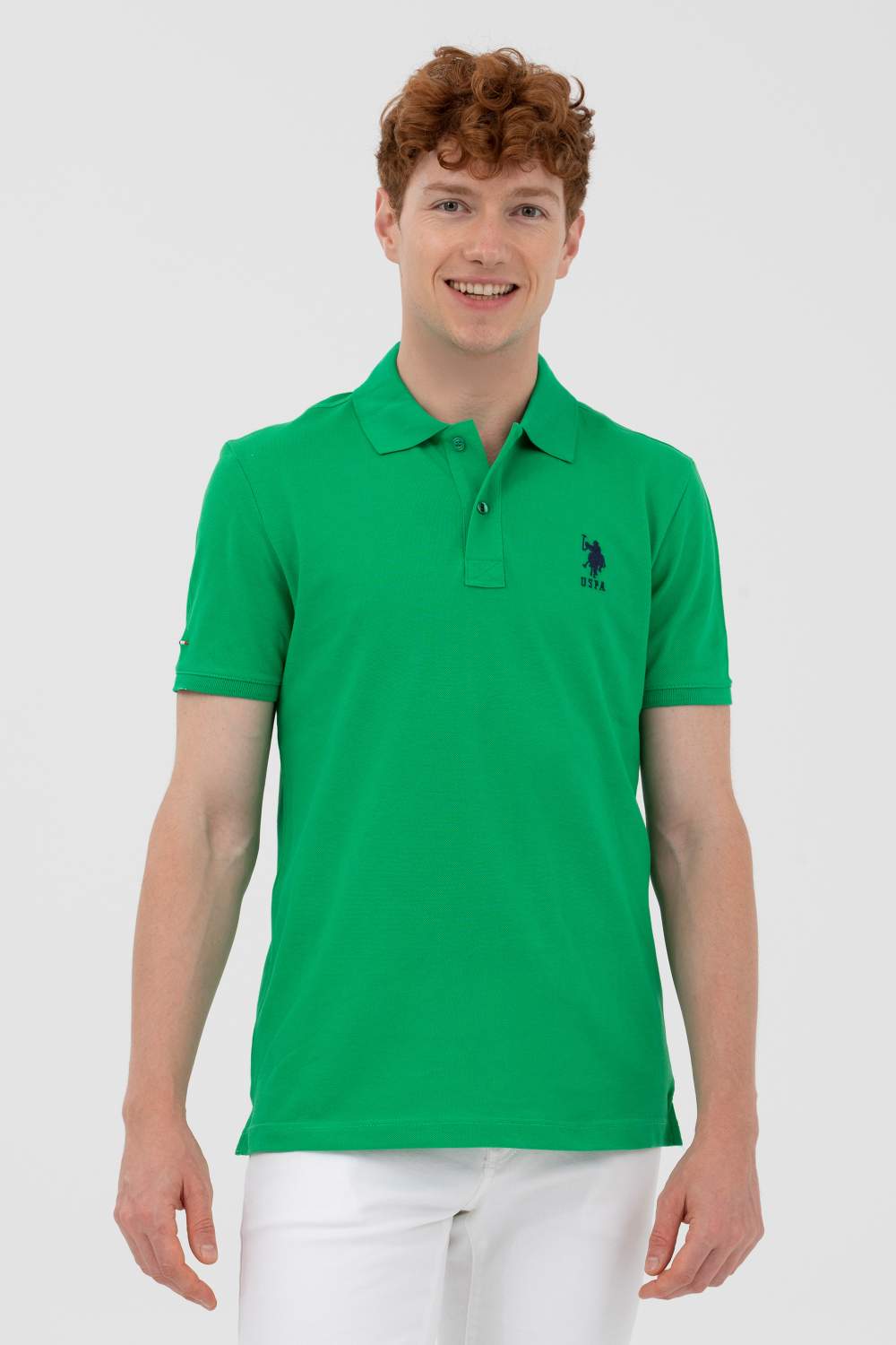 Футболка мужская U.S. POLO Assn. G081SZ011-000-1572929-TP04IY023 зеленая XL  – купить в Москве, цены в интернет-магазинах на Мегамаркет