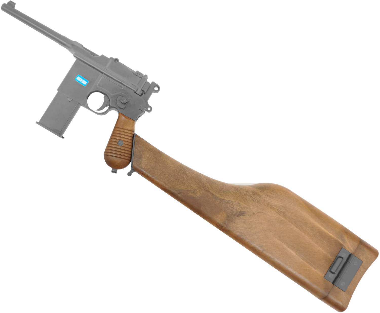 Страйкбольный пистолет WE Mauser 712 C96 6 мм, GBB, длинный магазин,  пластик – купить в Москве, цены в интернет-магазинах на Мегамаркет