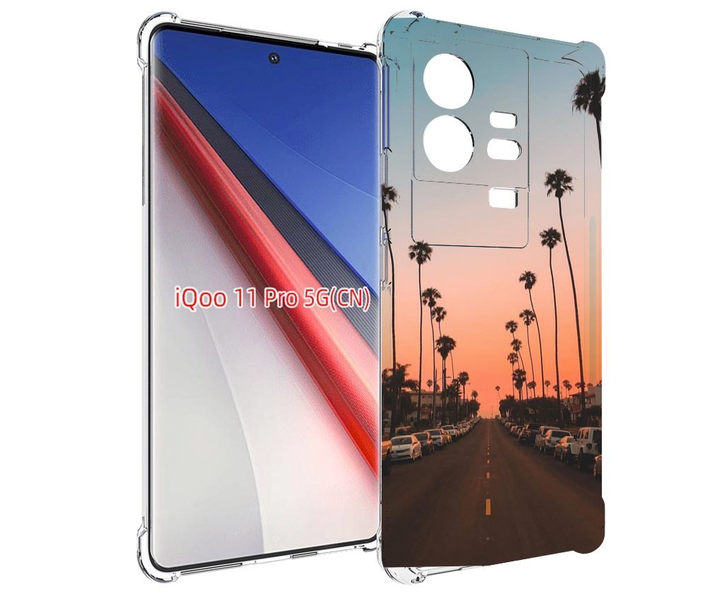 Чехол бампер MyPads дорога-с-закатом для Vivo iQOO 11 Pro против..., купить  в Москве, цены в интернет-магазинах на Мегамаркет