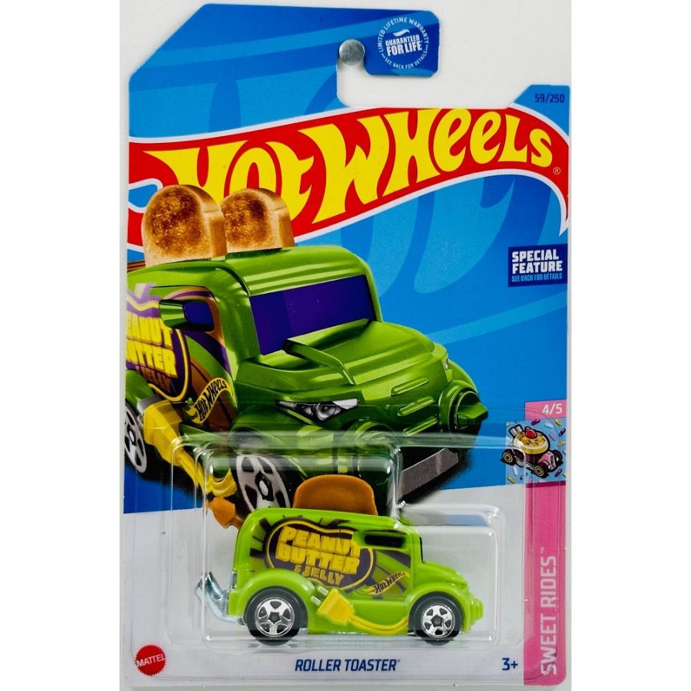 Купить машинка Hot Wheels фургон HKJ93 металлическая ROLLER TOASTER  салатовый, цены на Мегамаркет