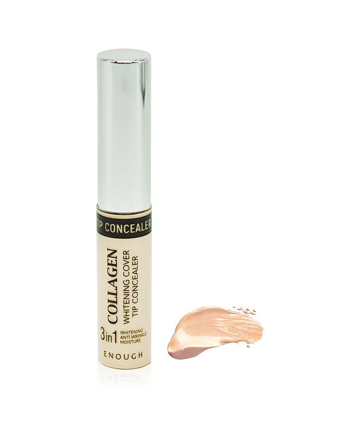 Консилер для области вокруг глаз Collagen Whitening Cover Tip Concealer 9г: No01