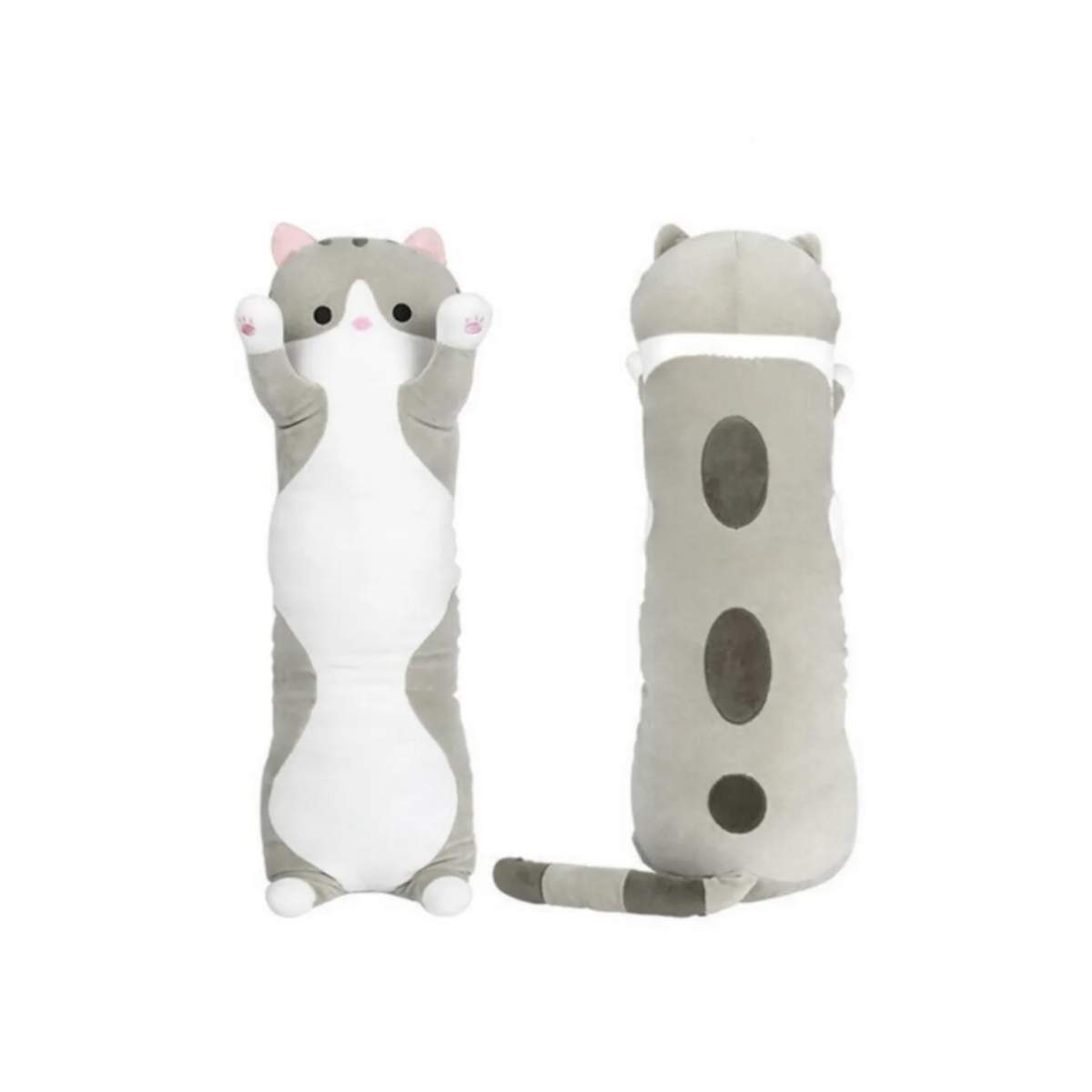 Отзывы о мягкая игрушка-антистресс Кошка-батон, длинный кот серый 90 см -  отзывы покупателей на Мегамаркет | мягкие игрушки Cat_Long_Grey_90 -  600004173460