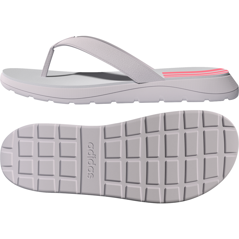 Adidas cushioned best sale flip flops