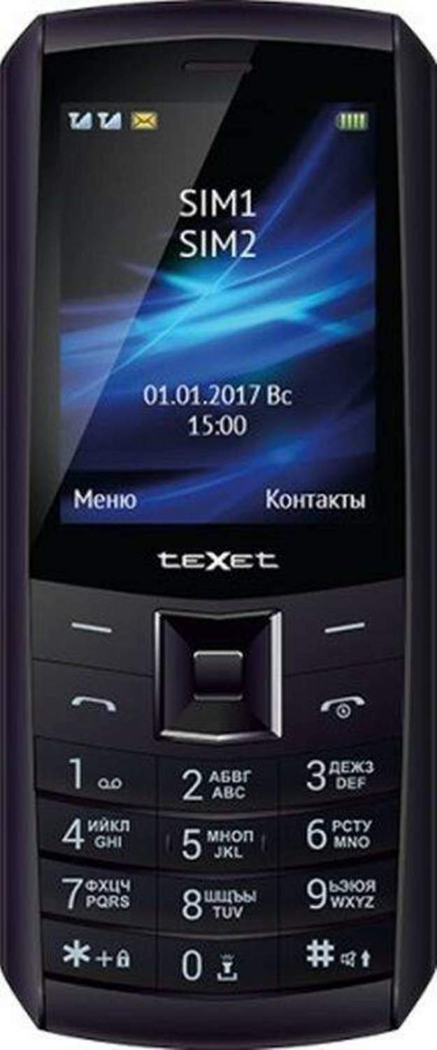 телефон texet tm d328 black (88) фото