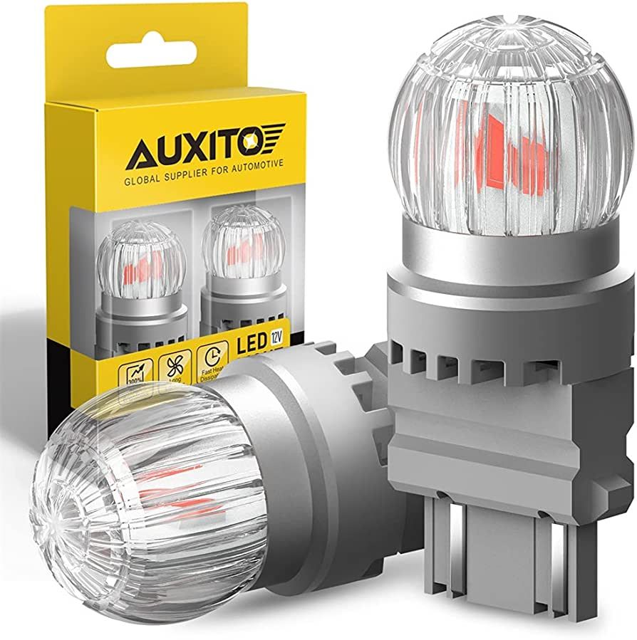 Светодиодная LED лампа AUXITO 3157 P27/7W цоколь WX2,5x16q 2шт  двухконтактные красные – купить в Москве, цены в интернет-магазинах на  Мегамаркет