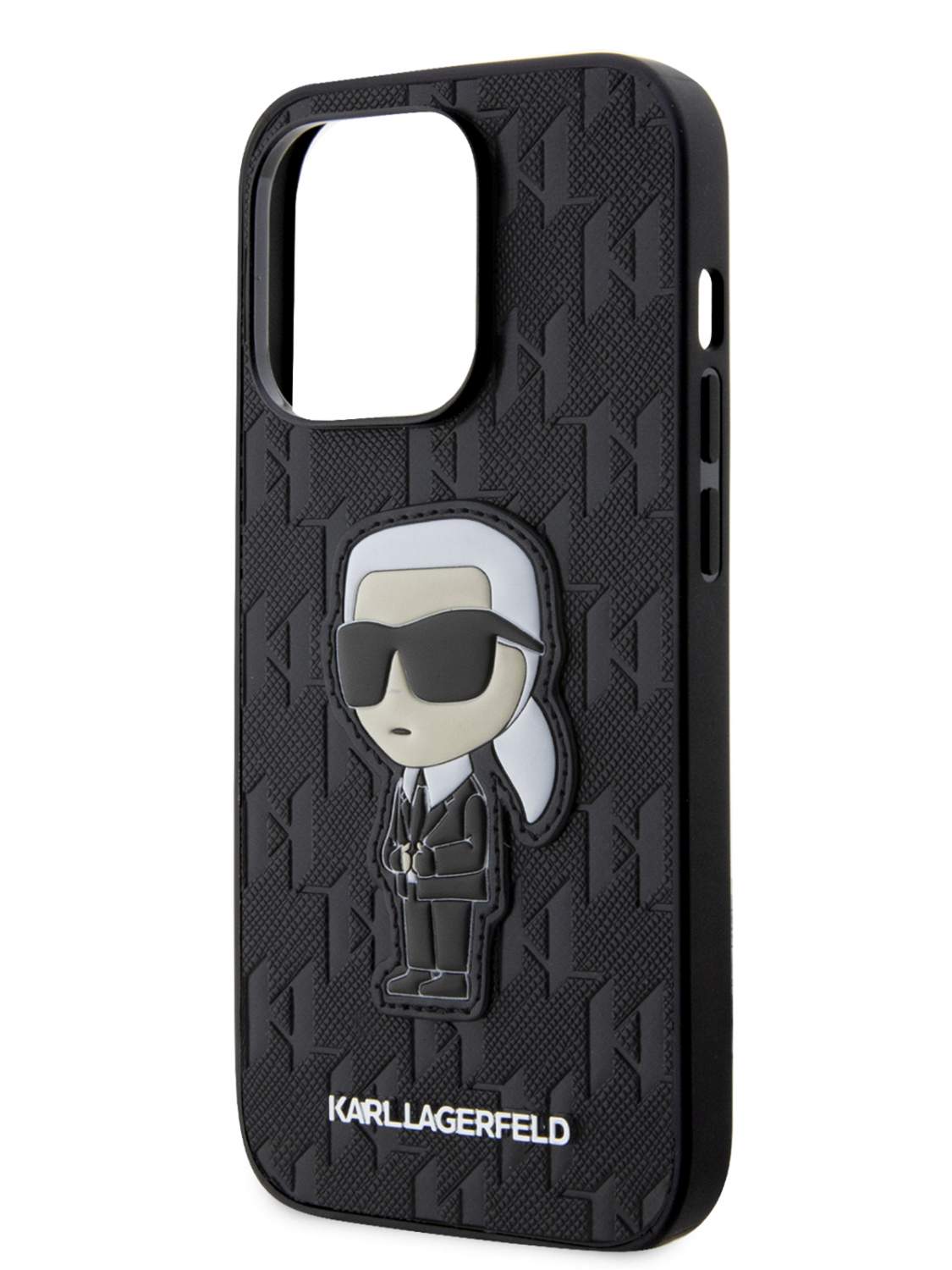 Чехол Karl Lagerfeld для iPhone 14 Pro экокожа с принтом, Black, купить в  Москве, цены в интернет-магазинах на Мегамаркет