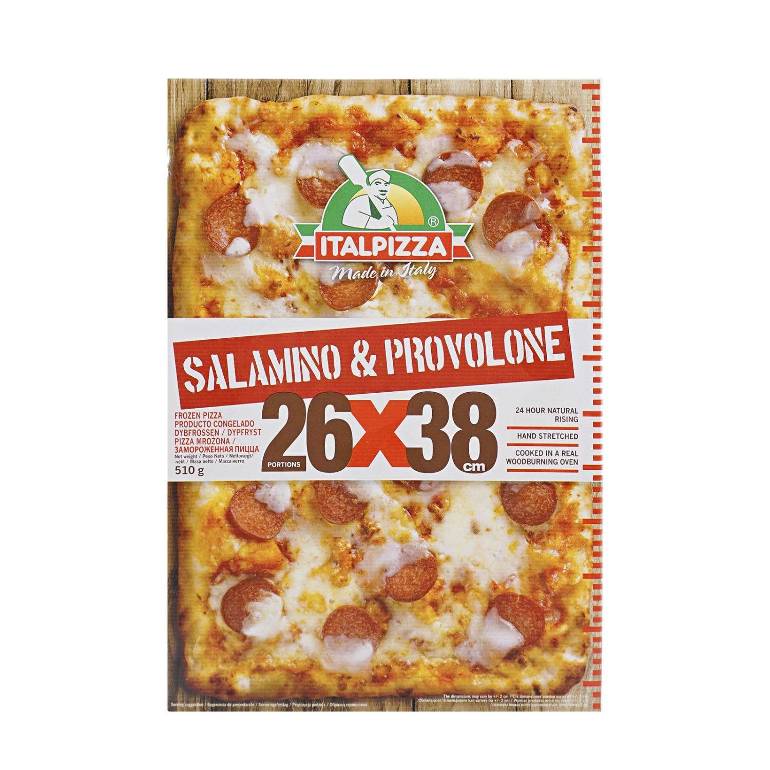 Купить пицца Italpizza Салями и сыр Проволоне замороженная 510 г, цены на  Мегамаркет | Артикул: 100029319628