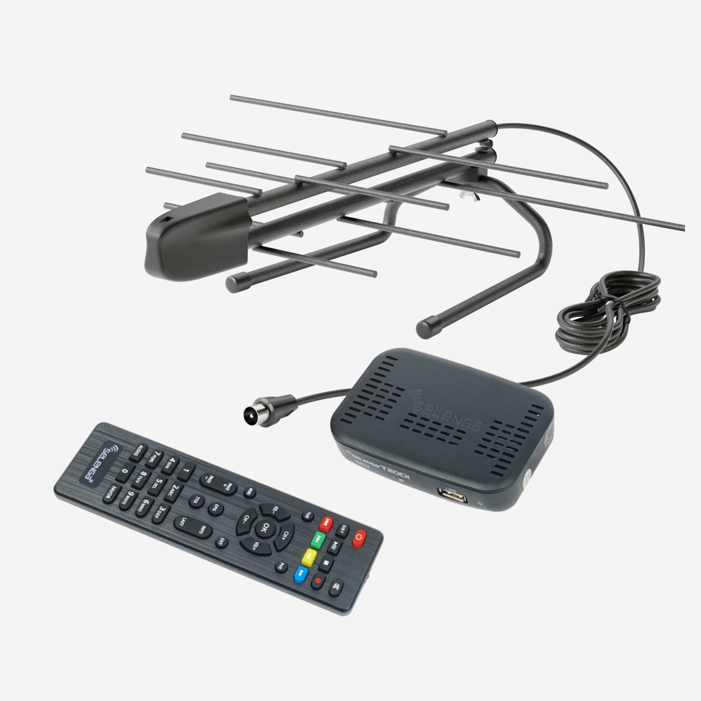Антенна комнатная активная DVB-T2 Сигнал SAI-910 (кабель 3 м), 13-23 дБ (ДМВ)