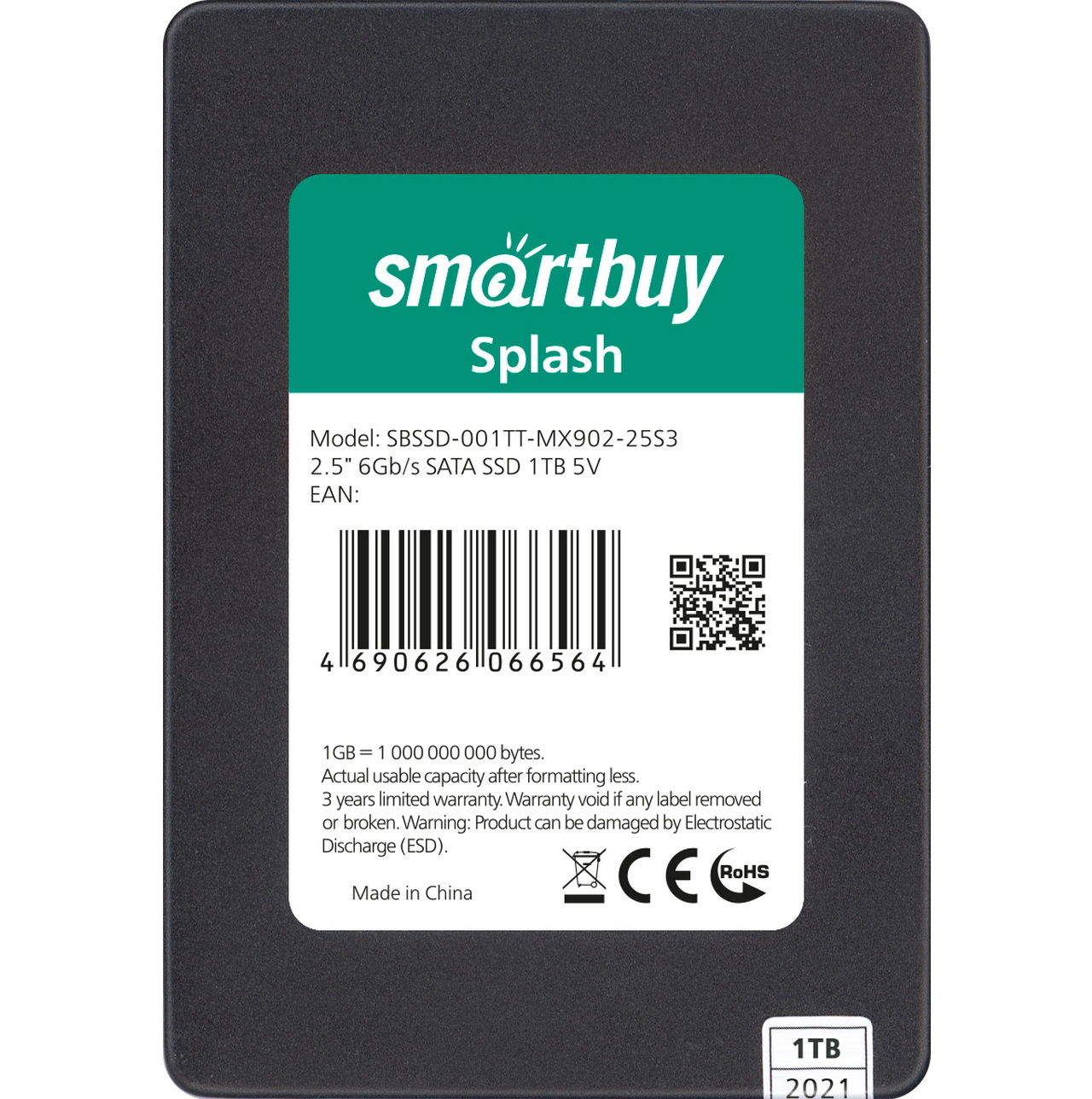 SSD накопитель SmartBuy Splash mk1 2.5