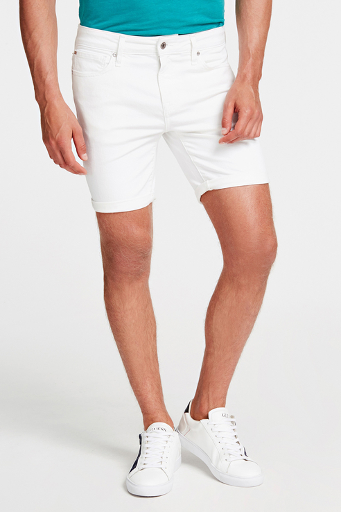 Джинсовые шорты мужские Guess M02D03D3ZY1 белые 52 - купить в Москве, цены на Мегамаркет