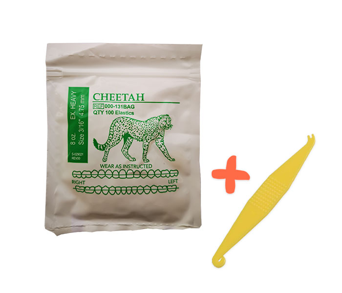 Резиновая тяга American Orthodontics Cheetah Гепард 8oz, 3/16 4,75mm с