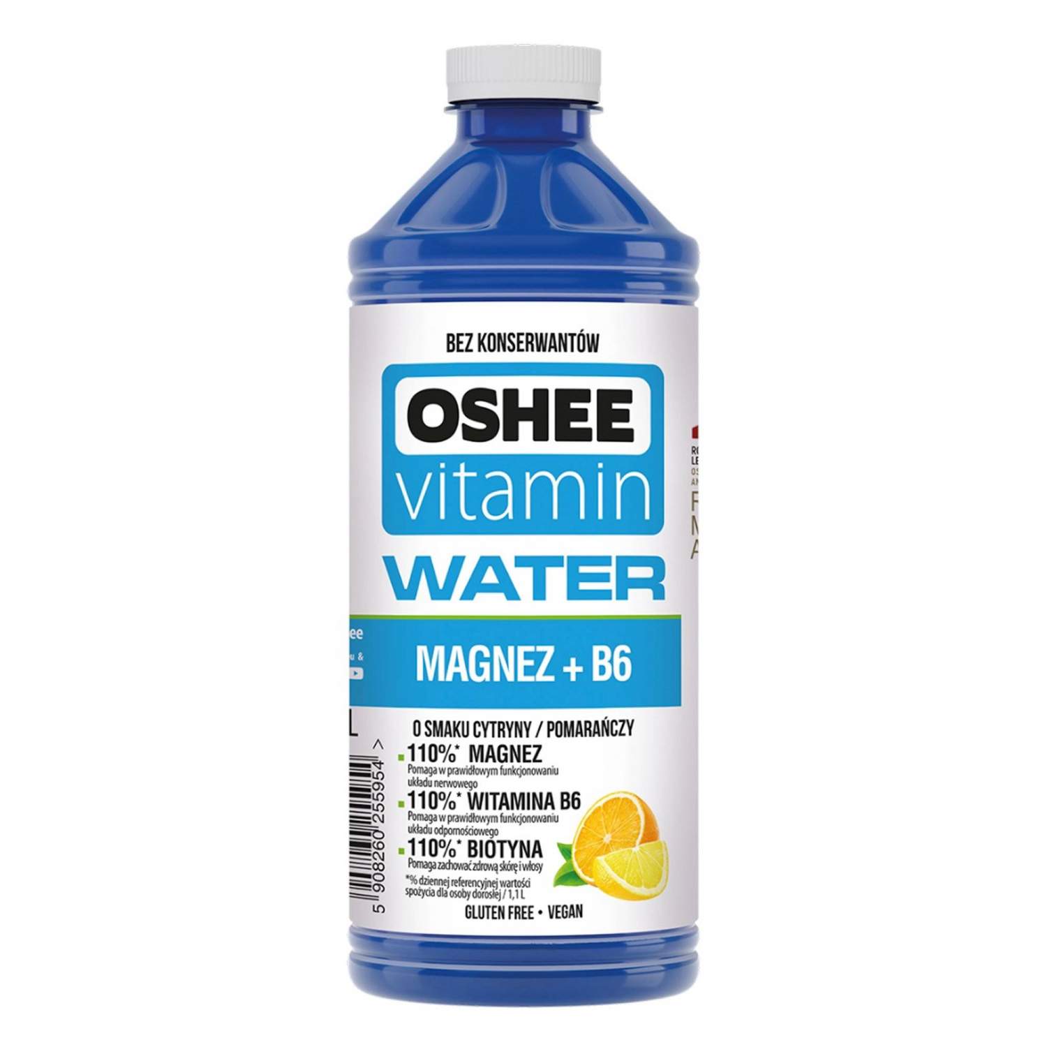 Вода витаминизированная Oshee Vitamin Water Magnez +B6 негазированная