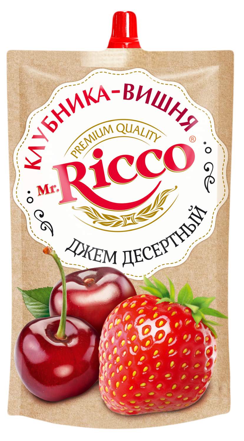 Купить джем Mr.Ricco Клубника-вишня 300 г, цены на Мегамаркет | Артикул:  100029861865