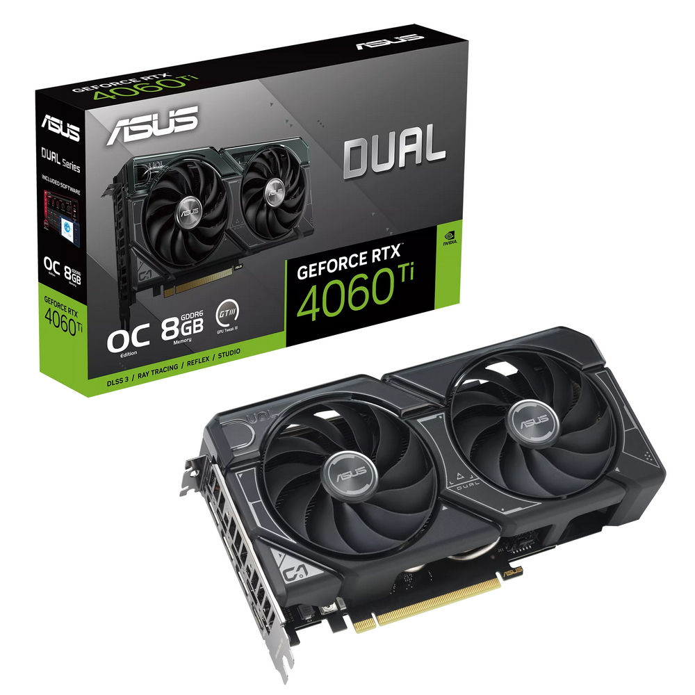 Видеокарта ASUS NVIDIA DUAL-RTX4060TI-O8G 90YV0J40-M0NA00 - отзывы  покупателей на маркетплейсе Мегамаркет | Артикул: 600012636608