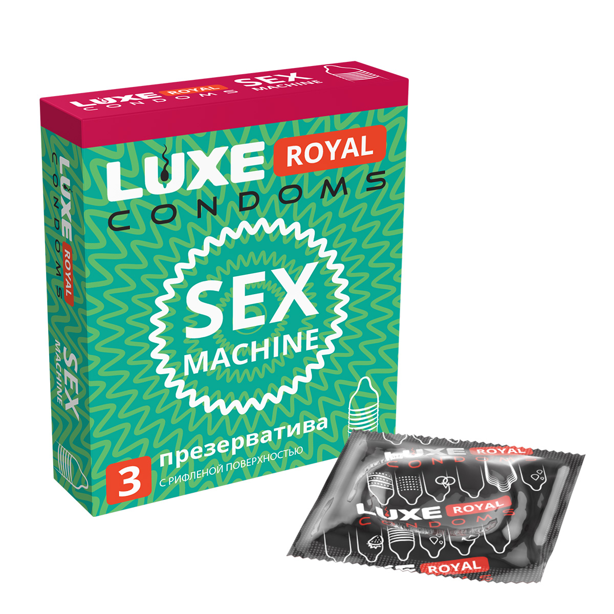 Презервативы рифленые Luxe Royal Sex Machine 3 шт - отзывы покупателей на  Мегамаркет | 100045962967