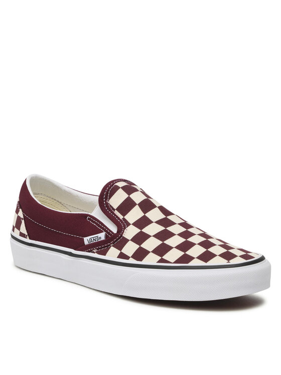 Vans classic slip on hot sale bordeaux