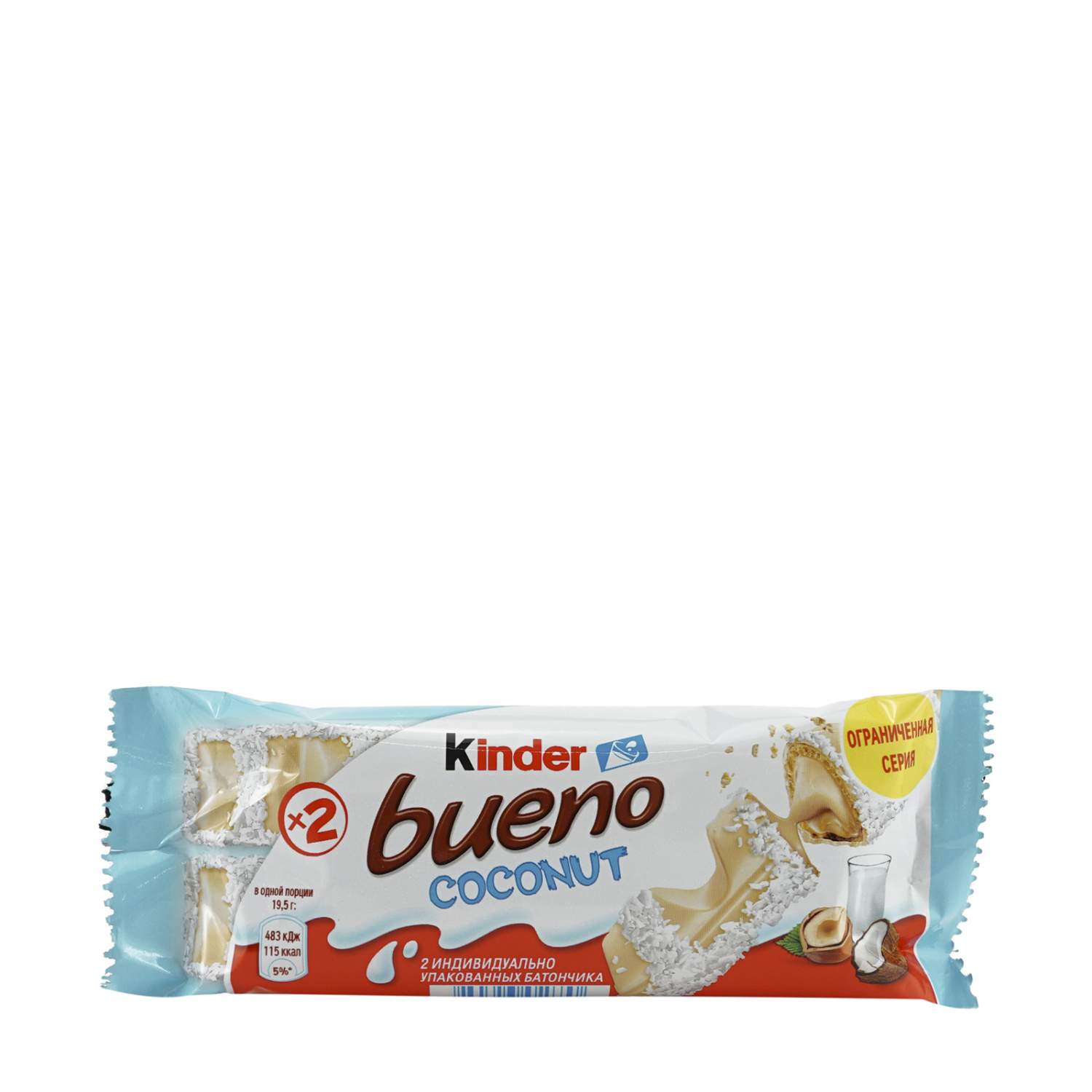 Купить батончик Kinder Bueno Coconut 39 г, цены на Мегамаркет