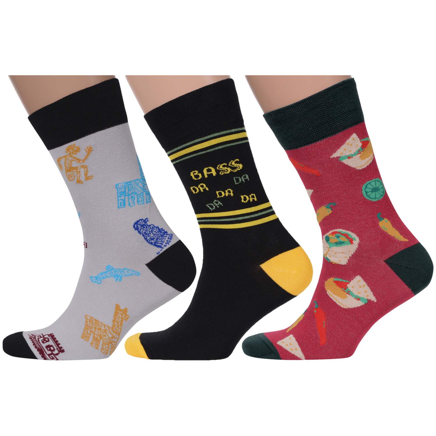 Комплект носков мужских MoscowSocksClub msk3-М37 разноцветных 25 - купить в  Москве, цены на Мегамаркет