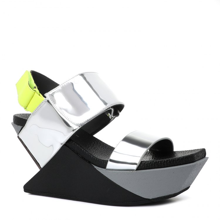 Босоножки женские United nude Delta Wedge Sandal серебристые 38 EU