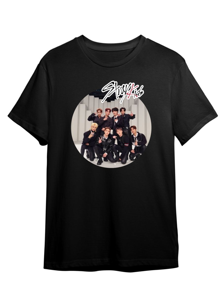 Футболка унисекс Каждому Своё Stray Kids/K-Pop/Корея MGSK14 черная 5XL –  купить в Москве, цены в интернет-магазинах на Мегамаркет