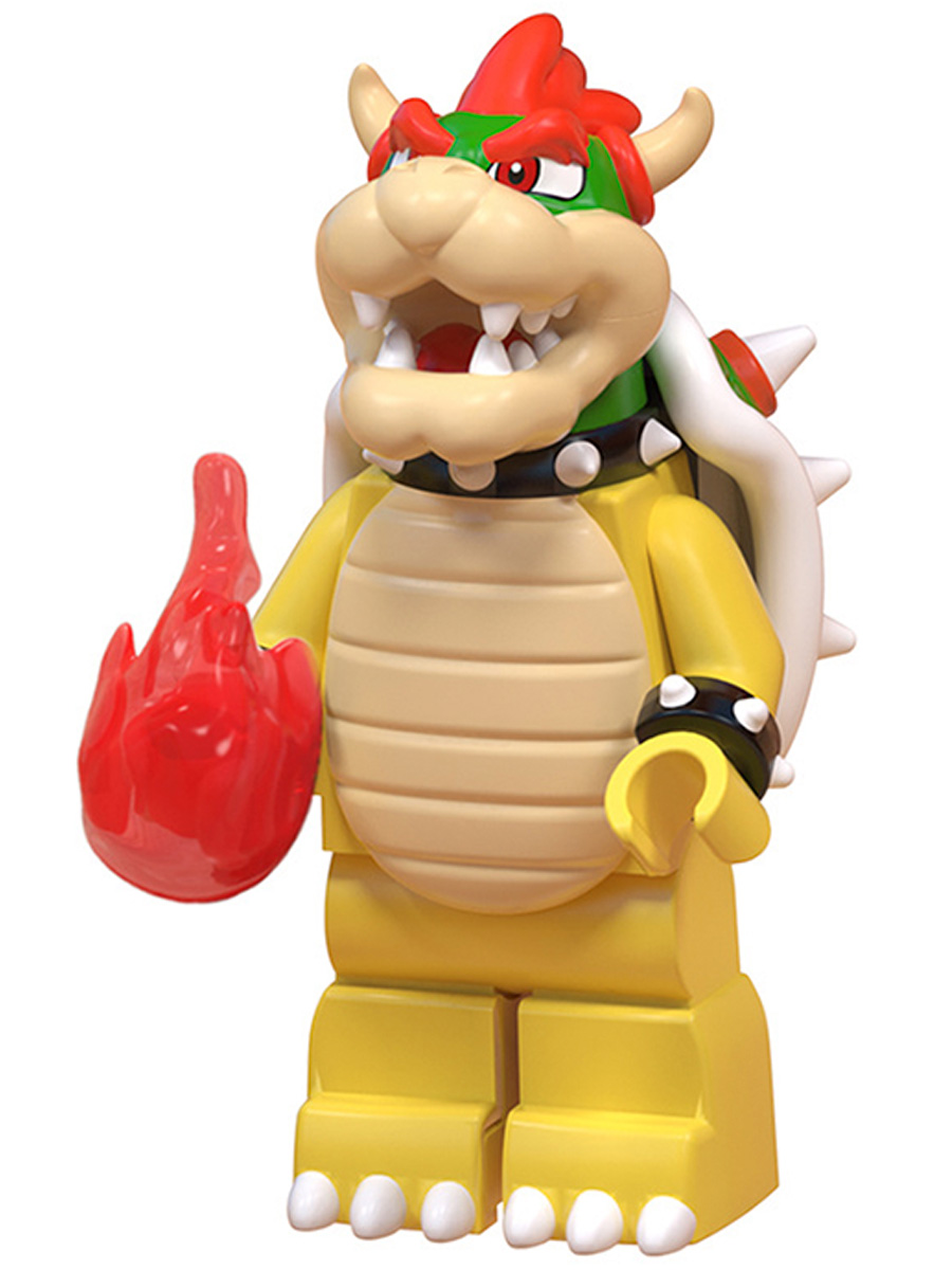 Мини фигурка StarFriend Боузер с огнем Марио Bowser Mario сборная,  подвижная, 4,5 см – характеристики на Мегамаркет