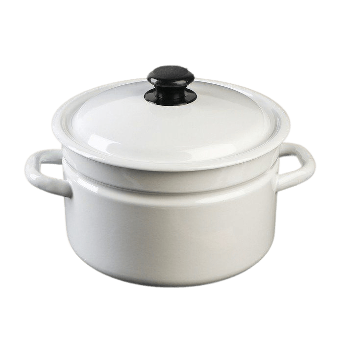 Купить Белую Эмалированную Кастрюлю