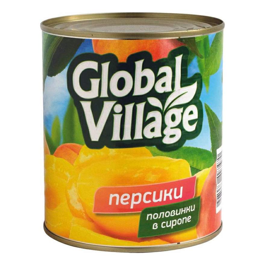 Персики штрих код. Персики Global Village половинки в сиропе 850мл. Global Village персики половинки. Персик консервированный Глобал Виладж. Глобал Вилладж персики полов.в сиропе 850мл.
