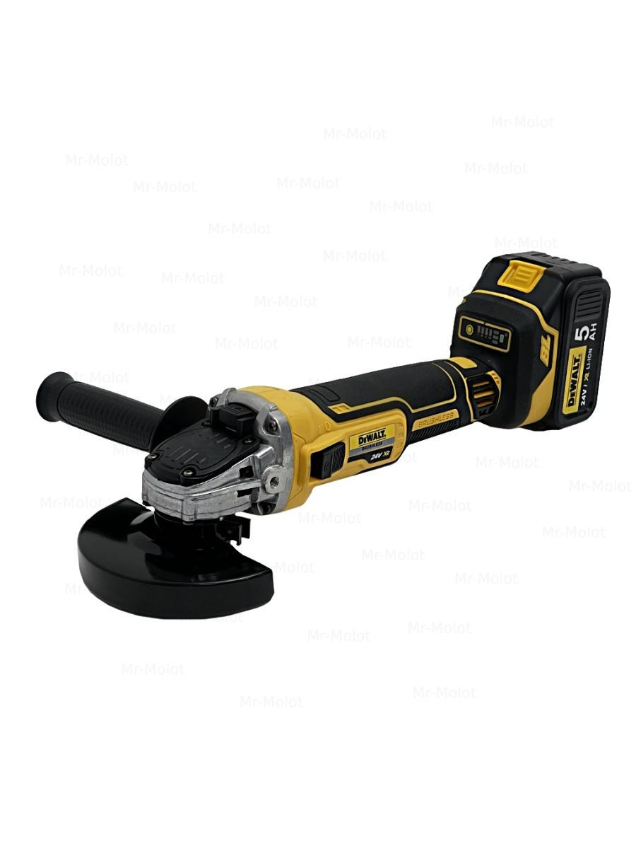 Аккумуляторный бесщеточный УШМ (Болгарка) Dewalt DCG 504 24V 125ММ купить,  цены в Москве на Мегамаркет