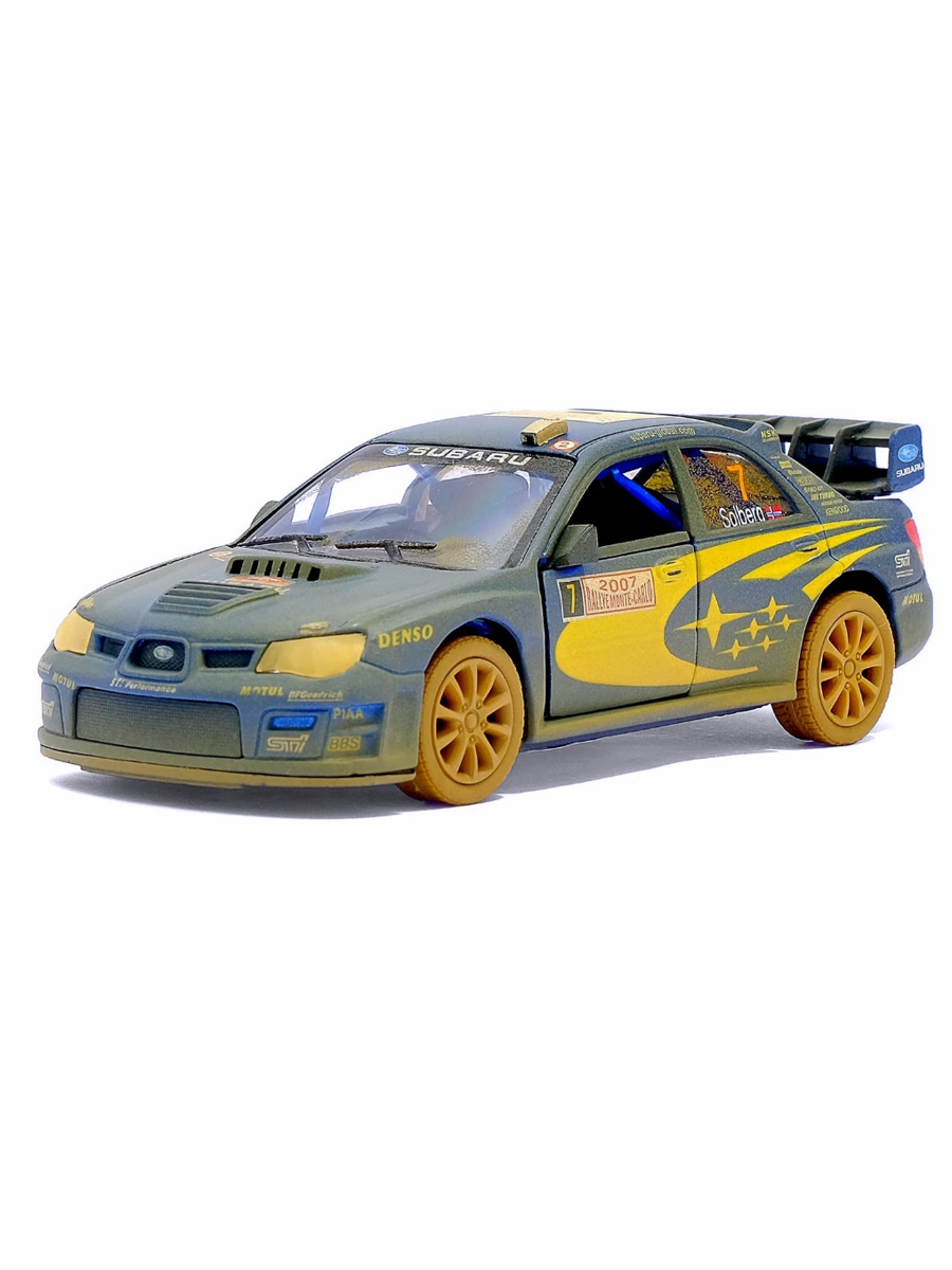 Модель машины Kinsmart Subaru Impreza WRC 2007 (Muddy) инерция 1:36  KT5328WY – купить в Москве, цены в интернет-магазинах на Мегамаркет