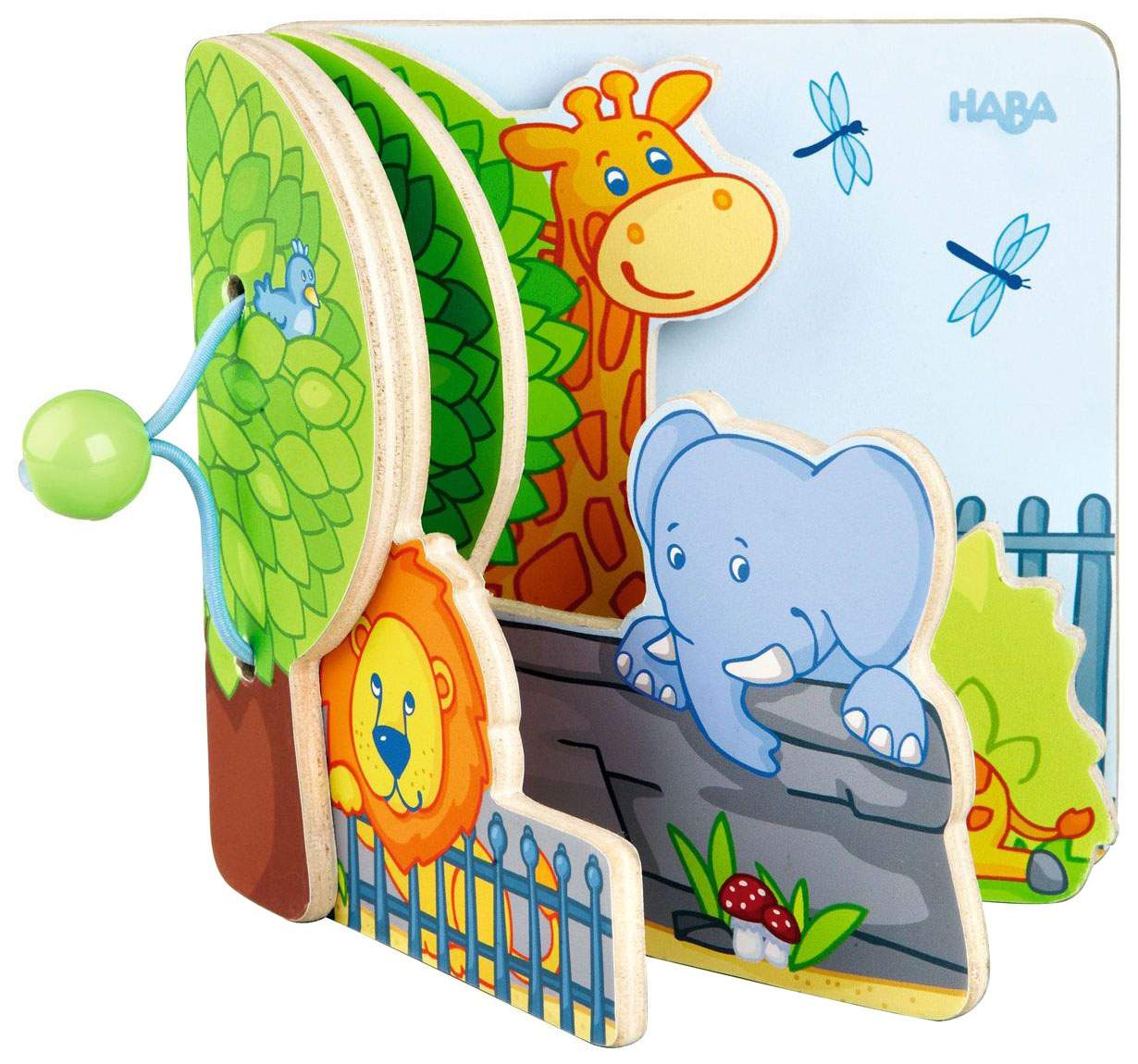 Детские книжки. Haba книжка-игрушка. Друзья зоопарка. Haba книжки. Haba: Baby book Zoo friends. Haba 1+.